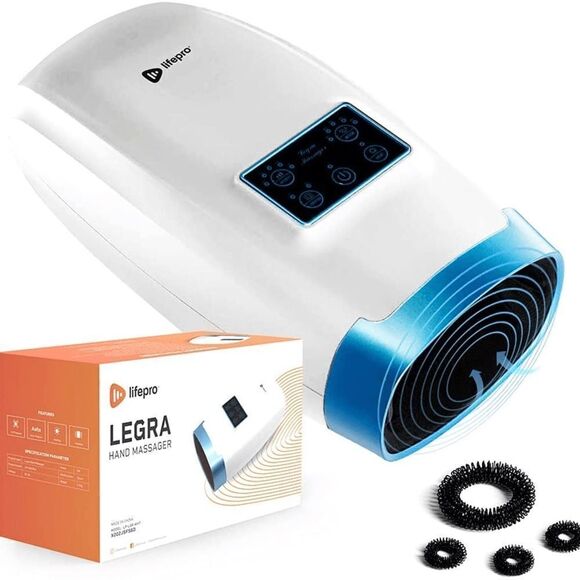 Lifepro Legra Hand Massager - for Arthritis & Carpal Tunnel Relief • White • NIB - Picture 1 of 13